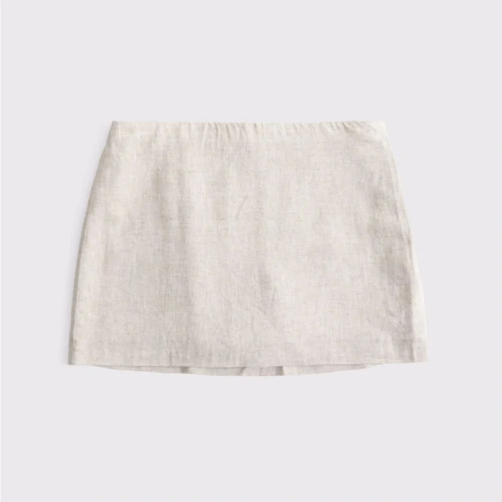A&F Scarlett Mid Rise Linen-Blend Mini Skort, L, Unworn - Picture 6 of 9
